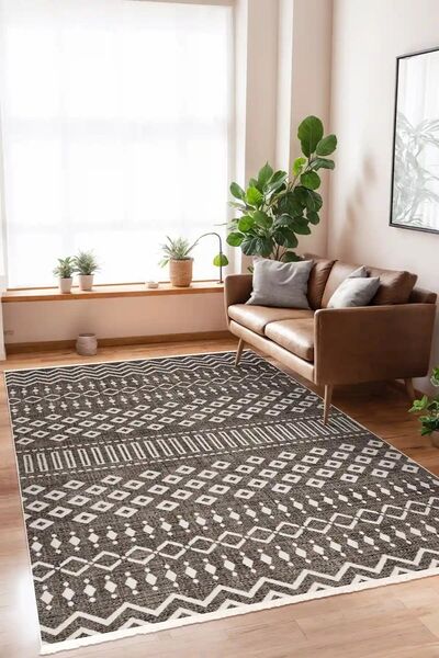 Aden Lazuli Dokuma Halı |Makinede Yıkanabilir Modern Halı|Kilim, Yolluk, Salo...
