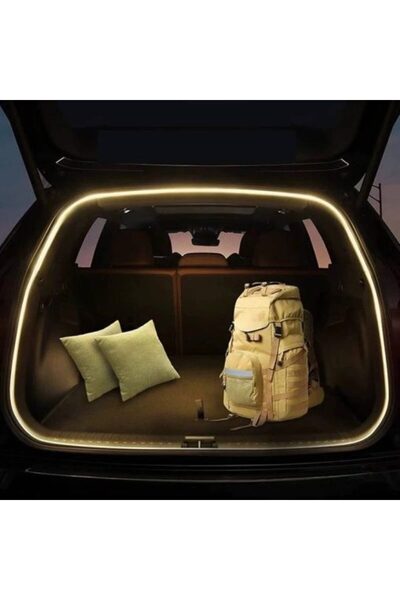 BZRSH 5M Car Trunk LED Strip with Light Sensor Cigarette Lighter Plug – Warm Lighting 12V