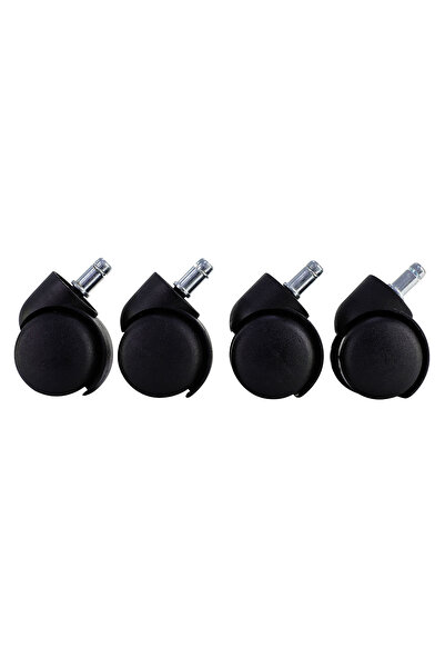 Lawazim عجلات أثاث سوداء - عجلات نايلون دوارة متينة غير قابلة للخدش مقاس 50 م...