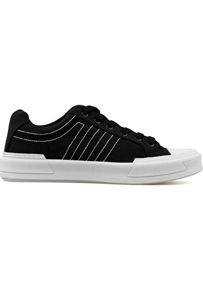 GAMELU Zandarexl Men's Black White Linen Memory Orthopedic Sole Walking Sneaker Casual Sneaker Sports Shoes