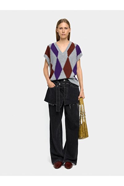 PARFOIS Baklava Desenli Örme Yelek