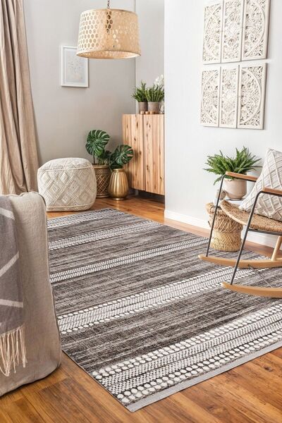 Aden Lazuli Dokuma Halı |Makinede Yıkanabilir Modern Halı|Kilim, Yolluk, Salo...