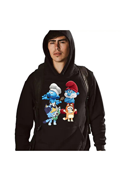 OEM Hanorac Barbati Strumfii Bluey Bingo Papa Strumf Bucatarul