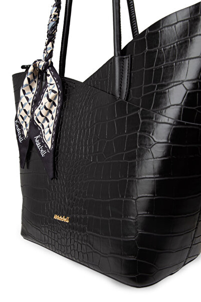 Deery Μαύρη γυναικεία τσάντα ώμου και χεριού