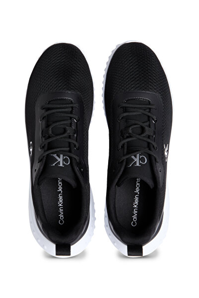 Calvin Klein Men Black/Bright White Eva Runner Mix Mesh Lausanne Low Top Sneakers
