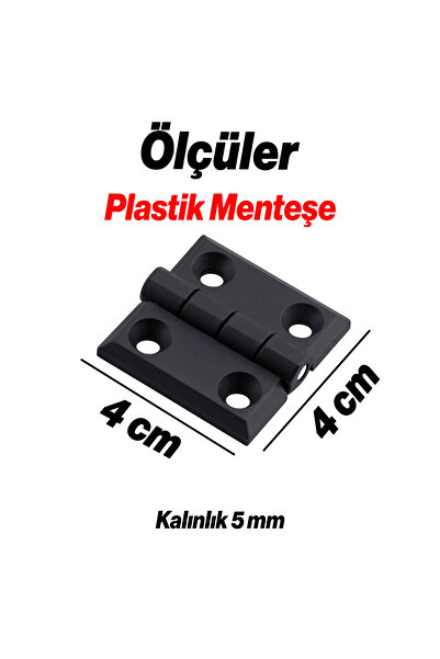 Badem10 Plastik Yaprak Menteşe 40x40 mm Dayanıklı 2 Adet Set Dolap Çekmece Kapak Mobilya Menteşe Menteşesi