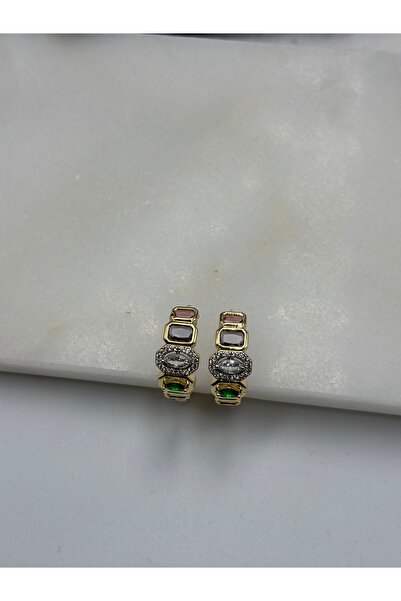 Unzilee Altın Gold Detaylı Çakra Marka Model Melis Göral Tasarım Halka Küpe