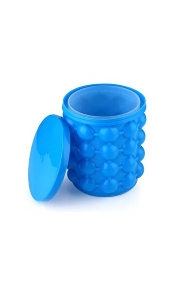 stuffix Κύπελλο παγωτού Stuffix®, τύπου milkshake, σιλικόνης, μπλε, 12x13 εκ.