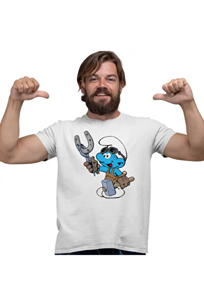 OEM Tricou Barbati Strumfii Fierarul Potcovar Potcoava