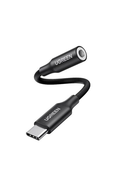 Ugreen Adaptor audio AV161, convertor Type-C to Jack 3.5mm, black