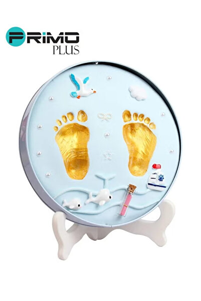 Primo Plus High-Quality Mud Cartoon Design Newborn Footprint Showpiece for Ki...