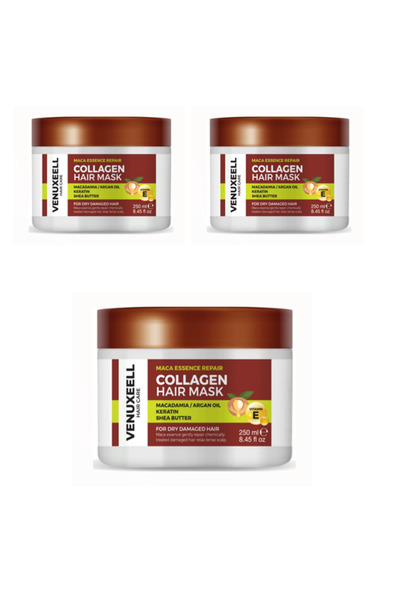 Venuxeell قناع شعر مكثف فعال للعناية بالكيراتين، مغذي ومصلح للشعر الجاف والتا...