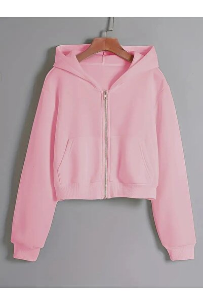 LG LAGULER Jachetă scurtă de toamnă/iarnă pentru femei, cu fermoar, cu cu glugă fire, fleece