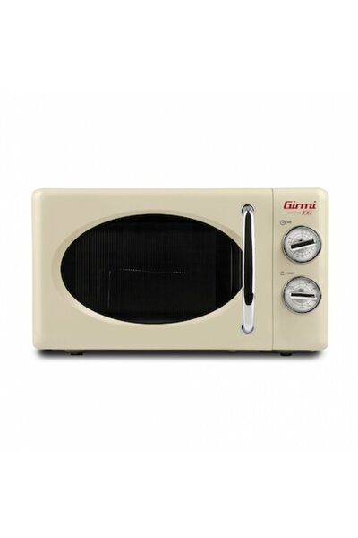 Girmi Microwave Oven Retro Vintage, 20L, 700W, Timer, Grill, Cream
