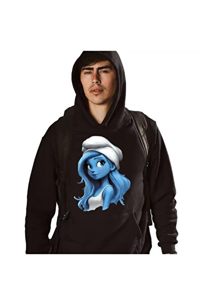 OEM Ανδρική Μπλούζα Φούτερ Στρουμφίτα Πριγκίπισσα Ξωτικό