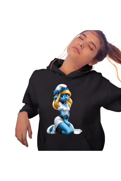 OEM Hanorac Femei Smurfette Strumfii Strumfita Elf