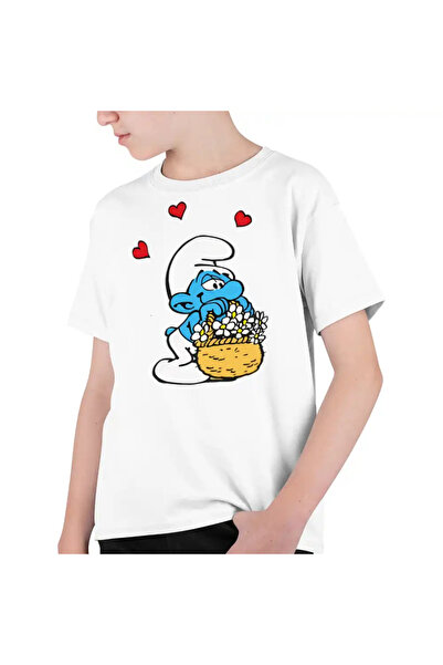 OEM Tricou Copii Baieti Strumfii Indragostit Dragobete Valentine Day