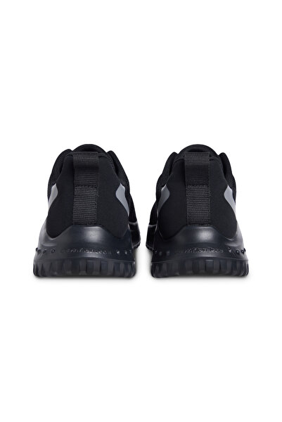 Calvin Klein Women Black/Mockingbird Eva Runner Lace-Up Mix Low Top Sneakers