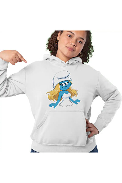 OEM Hanorac Femei Strumfita Strumfii Smurfette