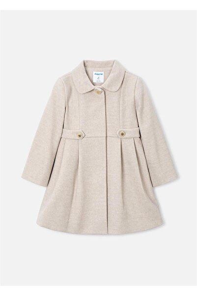 MAYORAL معطف طويل للفتيات كريمي اللون 4440