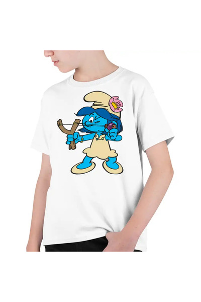 OEM Tricou Copii Baieti Strumfii Satul Fetelor Prastie