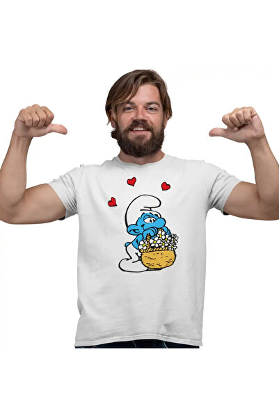 OEM Tricou Barbati Strumfii Indragostit Dragobete Valentine Day