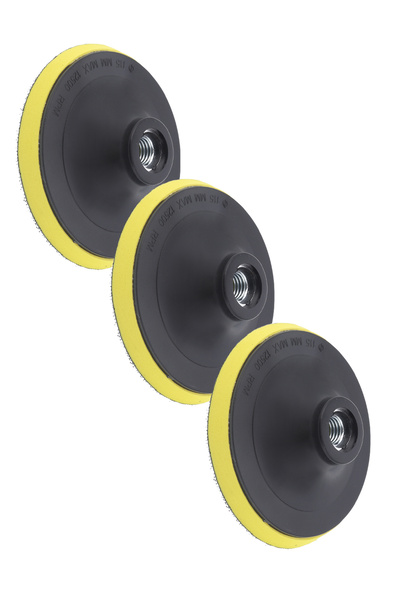 Lawazim أقراص تلميع BMB - 3 قطع 4.5 بوصة ذاتية اللصق متينة لتلميع السيارات