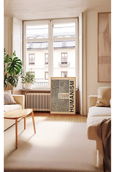 Push Studio Keith Haring - Bright Hopes 3 - Doğal Ahşap Çerçeveli Tablo 3'lü Set