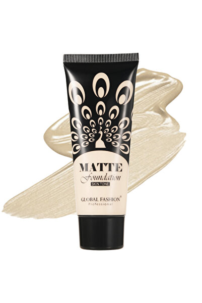 global fashion Matte Foundation 35ml – 8 Shades, Full Coverage, Long-Lasting, Waterproof, Oil-Free Base with SPF 20