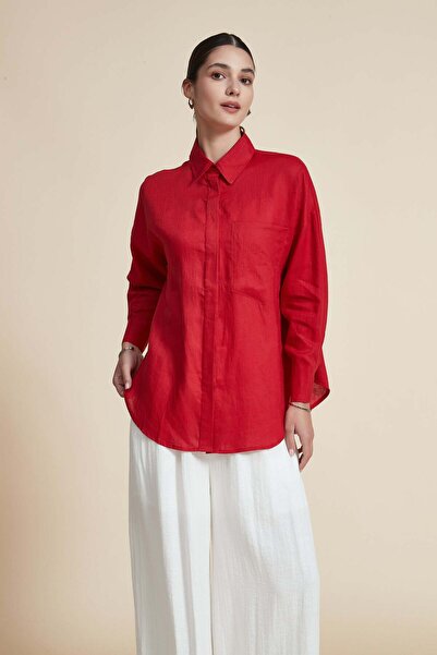 Yola Solid Loose Fit Long-Sleeve Top