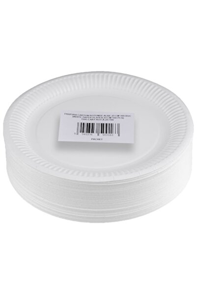 OEM Farfurii de hârtie, diametru 18 cm, 100 buc / set