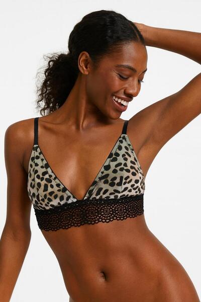 DEEP SECRET LEOPARD MICRO DANTELLI BRALET DS200471BR