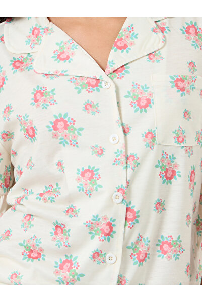 Styli Teen Floral Print Shirt and Pyjama Set