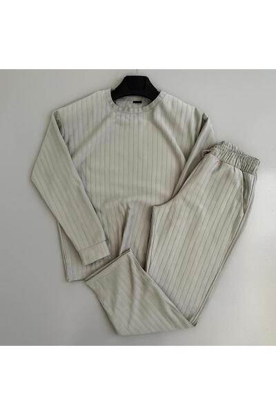 WENMİNG Men's Sahra Fabric Striped Suit