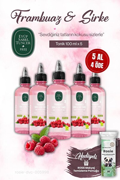 Eyüp Sabri Tuncer Est 5 Al 4 Öde Tonic 100 ml Raspberry Vinegar, Rosie Makeup Cotton