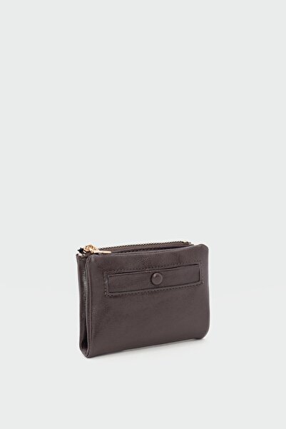 Shule Bags Elsa Buttoned Women's Wallet Brown