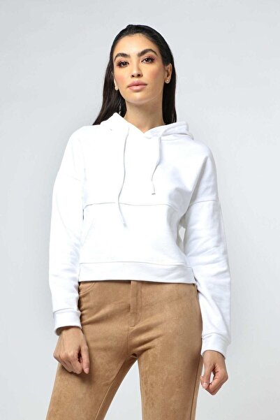 mica بلوزة هودي بأكمام قصيرة