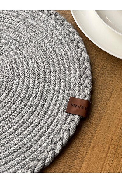 ROSSEV Wicker American Service Gray 6 Pieces