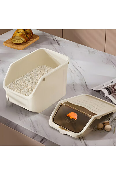 Cady One 10kg Grain Storage Container with Foldable Lid and Easy Carry Handles Leak Proof