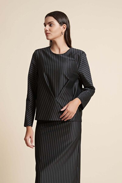 Yola بلوزة مخططة بأكمام طويلة