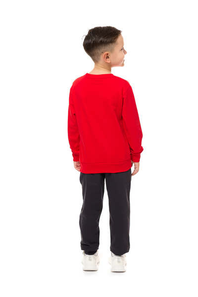 Victor and Jane By Styli Boys Multi Graphic Sweatshirt and Joggers Set