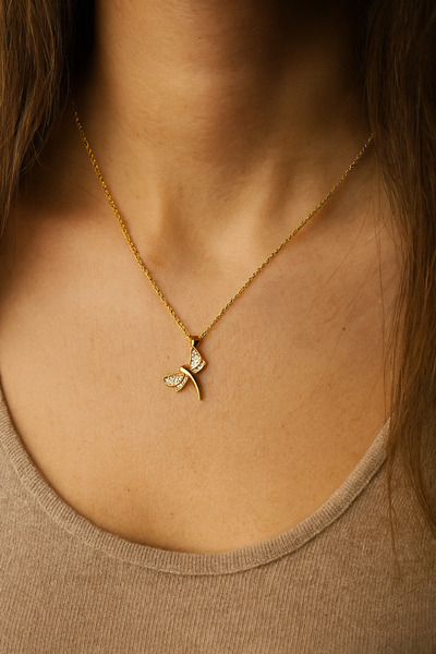 G Sport POLO Yusufcuk Detailed Zircon Necklace