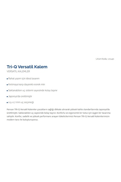Pensan Tri - Q Versatil Purple 0.7 mm Pen 21140