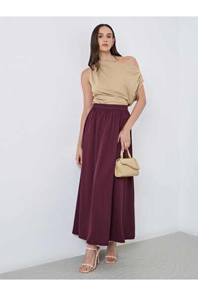 Styli Sleeveless Draped Detail Top