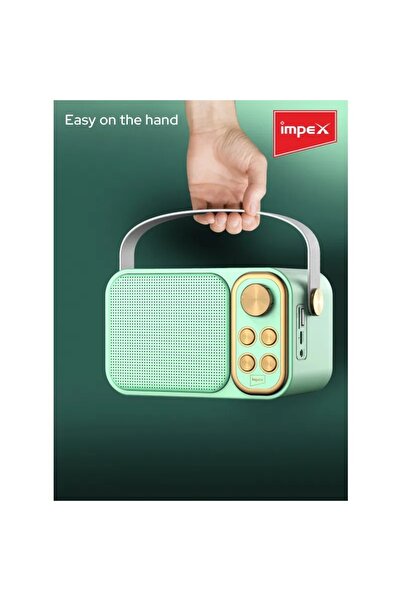 ORIAN Impex Portable Bluetooth Speaker – 1500mAh Lithium-Ion Battery, 10W, Green