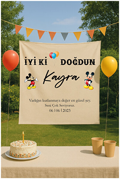 Jozia Kişiye Özel Doğum Günü Duvar Flaması / Duvar Süsü / Parti Flaması / Parti Süsü Happy Birthday