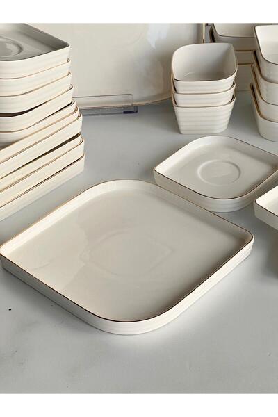 ROSSEV Breakfast Set Lilian Gold 25 Pieces for 6 People