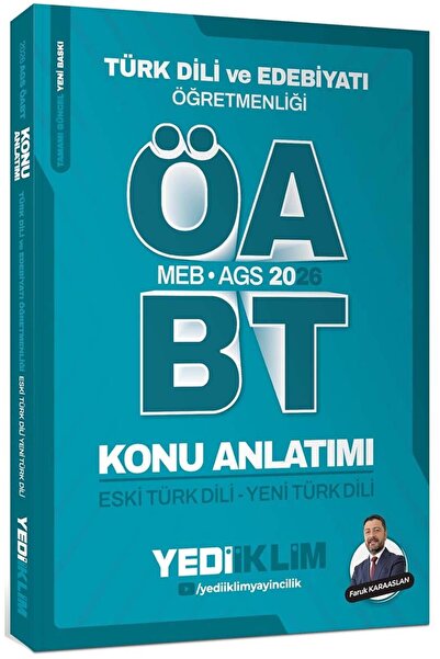 Yediiklim Yayınları 2026 MEB AGS ÖABT Türk Dili ve Edebiyatı Öğretmenliği Esk...