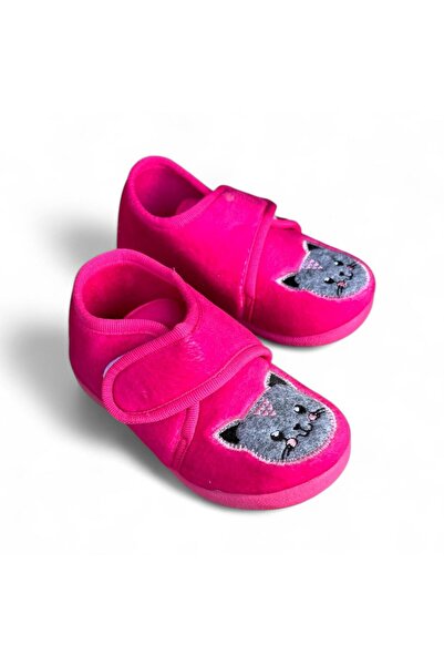 AkınalBella akınalkids kız çocuk pembe cırtlı kedi baskılı kaydırmaz taban ev...