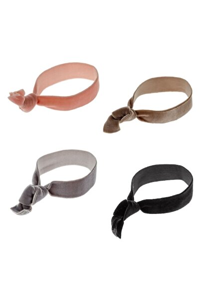 SHOPIENS Set elastice de păr din catifea MYONNA, pentru femei, multicolore, 4...